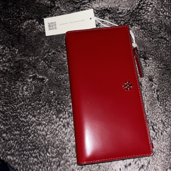 Tory Burch Blake patent leather slim long Wallet New - Picture 3 of 16